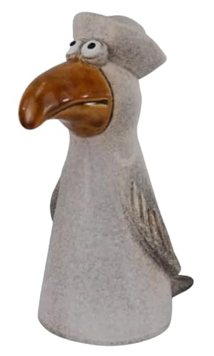 itsisa Zaunhocker Möwe H:20,5 cm aus Keramik - Zaun Deko Meer Küste,...