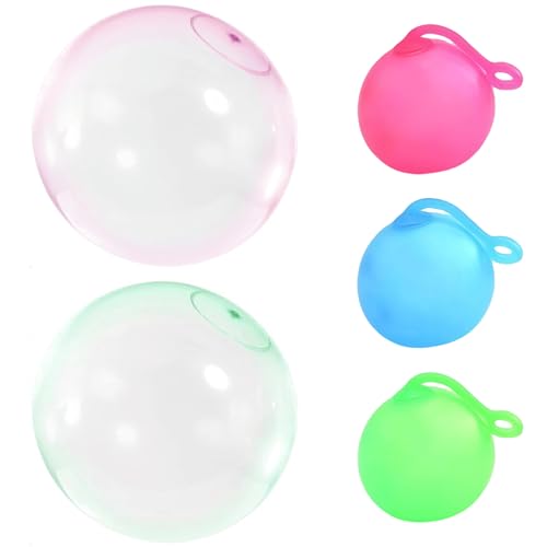 GWAWG 5 bombas de água reutilizáveis e bolhas insufláveis gigantes, bem como balões transparentes para crianças: ideais para afternoons de jardim, festas de aniversário ao ar livre