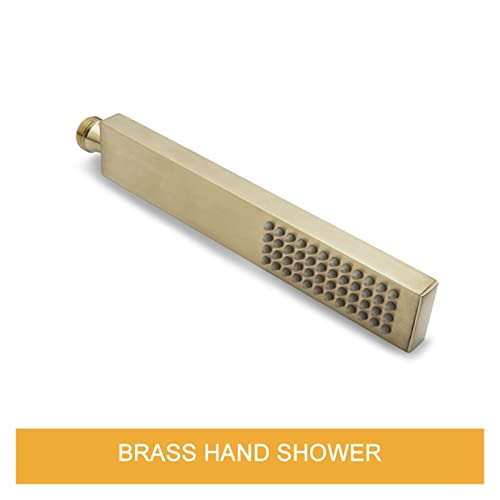 Support douchette laiton chrome poli connecteur mural carré fixe - 3