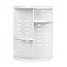 Makeup Organizer, 360 Rotating Cosmetic Organizer,DIY Adjustable Makeup Carousel Spinning Holder Rack, Large Capacity Cosmetic Storage Box Makeup Brushes Organizer for Vanity Countertop