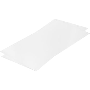 QUARKZMAN ABS Plastic Plate 60 x 30 cm ABS Plate 0.5 mm Thickness for Crafts Model Making Car Repair White Pack of 2