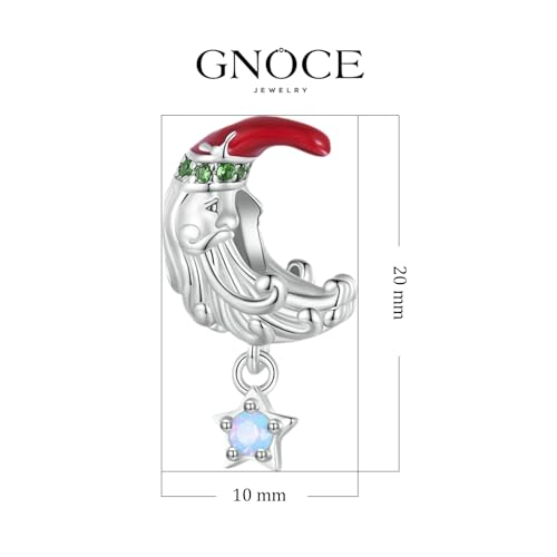 Image of GNOCE Christmas Charm Silver Plated & Sterling Silver Bracelet Gift