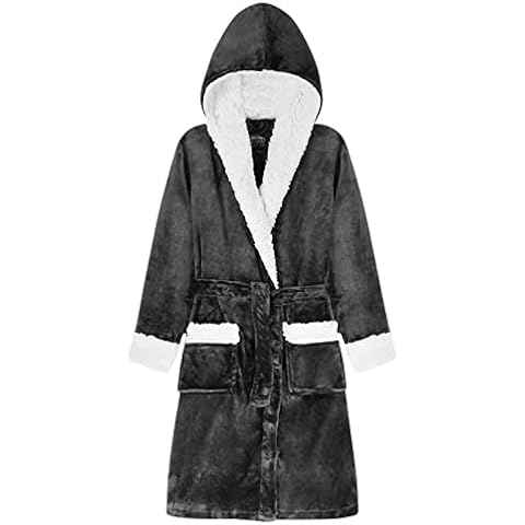 CityComfort Boys Dark Grey Fleece Dressing Gown Cover