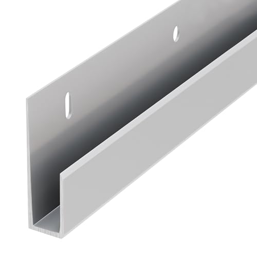 Brixwell JC645A 1/4 Deep Nose Aluminum J Channel Satin Anodized Finish - 95 Length