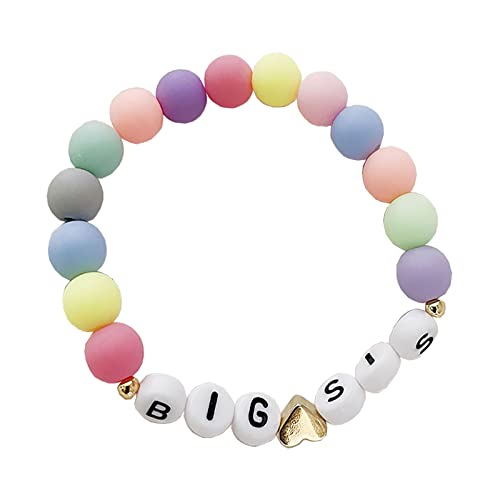 Liotern Big Sister Gift for Sister Bracelet Gifts for Little Girls Announcement Jewelry
