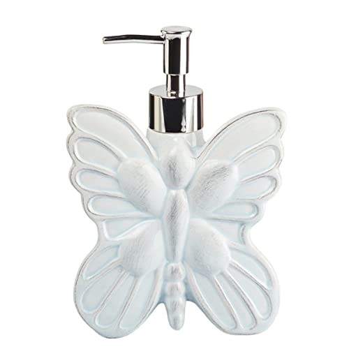 Image of Kookee Ceramic Soap Dispenser with Pump for Kitchen, Bathroom, & Wash Basin, Designer Refillable for Liquid Handwash, Shampoo & Lotion, Leakproof, Set of 1 (7682)