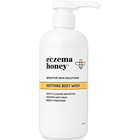 ECZEMA HONEY Soothing Body Wash - Daily Shower Gel & Eczema Treatment - Sensitive Skin Body Wash for Adults, Kids, & Babies - Body Cleanser for Eczema Relief (13 Oz) Cover