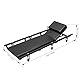 BIG RED Rolling Garage/Shop Creeper: 40 Padded Mechanic Cart with Adjustable Headrest and 6 Casters, Black