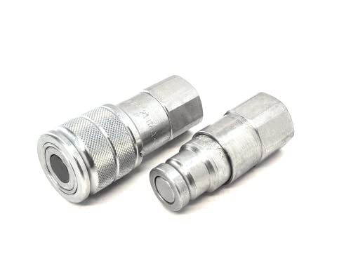 Attelage hydraulique 3/8 BSP à tête plate ISO 16028 pour circuits haute pression