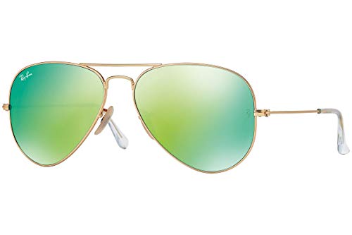 Ray-Ban RB3025 Classic Aviator Sunglasses, Gold Matte, 62 mm