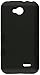Asmyna Rubberized TUFF Hybrid Phone Protector Cover for LG D415 Optimus L90 - Retail Packaging - Black/Black