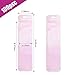 100 Pcs Resealable Packaging Bags, Transparent Pink Ziplock Packaging Storage Bags for Pen, Jewelry, Lip Gloss, Sticker, Lash, Candy, Snack, Food (2.56x9.44 Inches Transparent Pink)