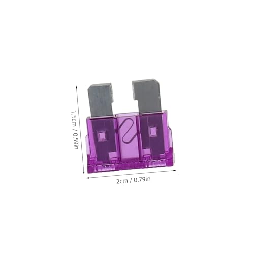 Kit de 50 fusibles automotrices mini para auto, RV y motorhome, materiales de policarbonato y zinc miniatura 2