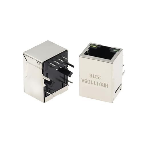 Conector RJ45 HR911105A puerto único Ethernet LAN para soldar en PCB pack de 10 3