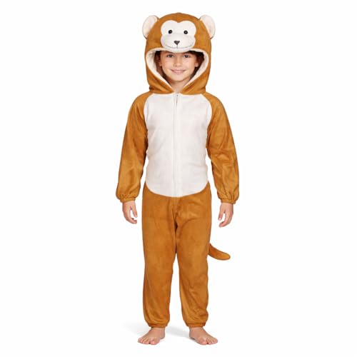 Image of Raj Costume Animal Fancy Dress Costume for Boys & Girls | Hooded Full Body Wildlife Zoo Animal Jumpsuit | Soft Costume for School Function, Fancy Dress, Halloween, Birthday, Cosplay & Role Play