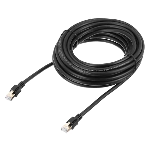 Cable Ethernet Cat 8 de 10 m con conector RJ45 dorado miniatura 1