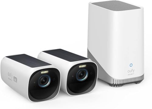 Anker Eufy eufyCam S330 2-Cam Kit（屋外防犯カメラ）【ソーラー充電/AI顔認識技術...