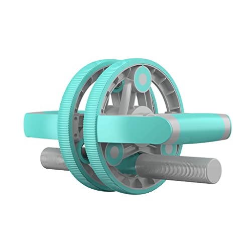 JIAYE AB Set de Rodillos, Abdomen de Doble Rueda Antideslizante, Equipo de Ejercicio Abdominal for el hogar Máquina de Entrenamiento de núcleo, Rueda de Rodillo AB más Ancha (Color : Blue)
