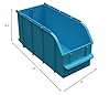 Adrian Steel SBIN060614, Snap-In Bin, 6" W x 6" H x 14" D #4