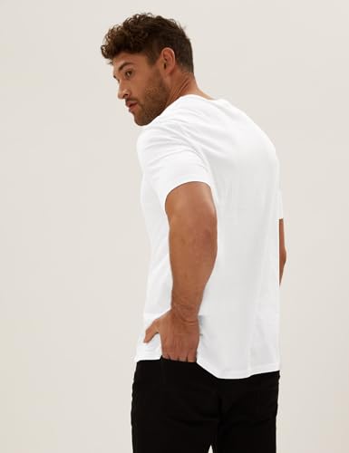 Kit com 4 Camisetas Básicas Masculinas Lisas T-Shirt Slim Tee - 2 Cinza - 2 Branco - EGG