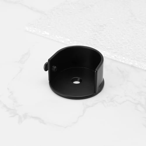 SING F LTD 4 peças para decoração de janela, haste romana, flange, base, varão de cortina com parafu