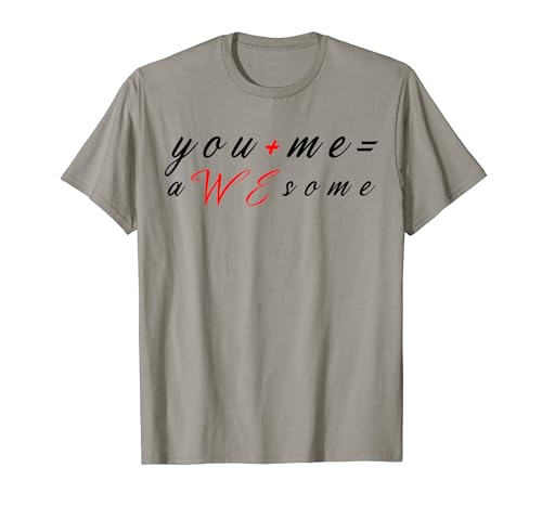 You Me aWEsome Camisa Para Parejas Ropa Pareja Love Couple Camiseta