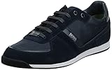Hugo Boss Herren Akeen Suede Sneaker Turnschuh, dunkelblau, 39 EU