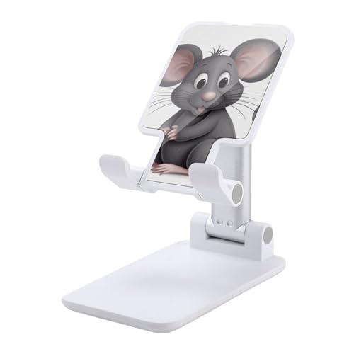Support de téléphone pliable gris rat réglable pour smartphone iPhone et Android