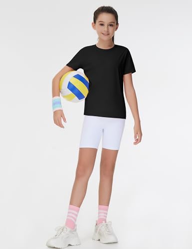 THE GYM PEOPLE Girls Workout Shirts Short Sleeve Loose Fit Crewneck Running Yoga Tee Tops4