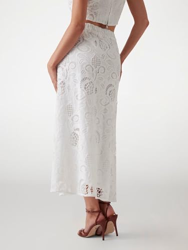 Eco Domitille Long Embroidered Skirt4