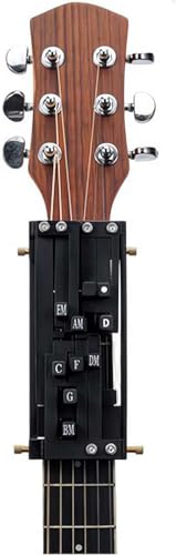 Guitar Chord Presser, Guitar Aid Chords Trainer for Guitar Starter Learning Tool, Chord Learning System, Guitar Chord Artifact, Guitar Learning Aid Tool Accessories for Beginners Friends Gifts