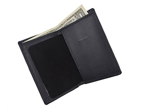 Marshal® Genuine Leather Slim Bifold Id Money Badge Holder Wallet #TOP24