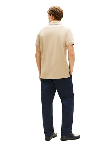 Image of Tommy Hilfiger Men's Short Sleeve Polo Shirts in Classic Fit with Stretch and Organic Pique Cotton