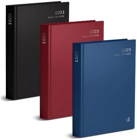 Martello P2513 - A5 Week to View 2023 Diary, Assorted Classic Colours X1