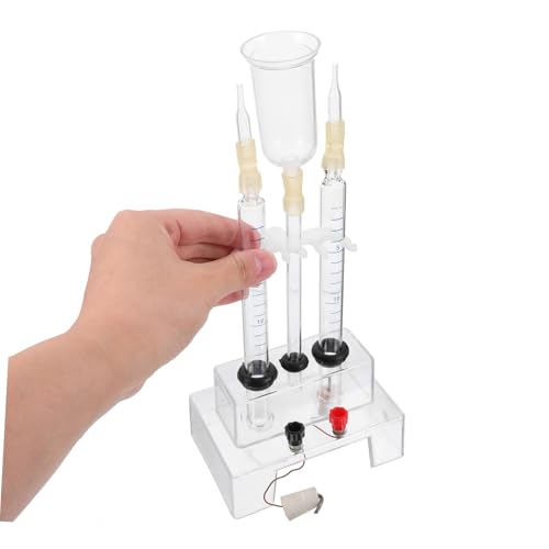 FUNOMOCYA Water Electrolysis Demonstrator Kit for Chemistry Education Compact Device for School Laboratory Experiments for Learning Water Electrolysis and Chemical Reactions