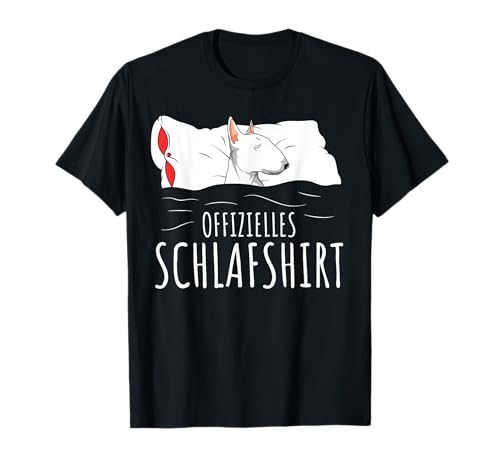 Offizielles Schlafshirt Bullterrier Hund Geschenkidee T-Shirt Offizielles Schlafshirt Bullterrier Hund Geschenkidee T-Shirt