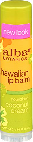 Alba Botanica: Natural Hawaiian Coconut Cream Lip Balm, 0.15 oz (2 pack)