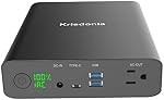 AC Banque d'électricité 60000mAh Chargeur portable portable avec AC Déplacement, 2 QC 3.0 USB Ports et port de type C pour MacBook, Ordinateur portable et plus