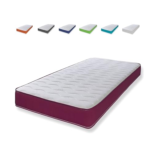 eXtreme comfort ltd Hybrid Cooltouch Colours Mattress | Purple | Shorty (75 x 175cm) | Memory Foam and Coil Spring | Cooltouch Breathable Cover | Plush Comfort | UK Made