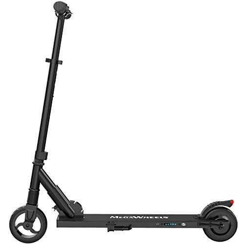 M MEGAWHEELS Trottinette Electrique Urbaine Ultra Légère Pliable et Réglable en Hauteur pour Ados et Adultes (Déplacements Réduits) (Noir)