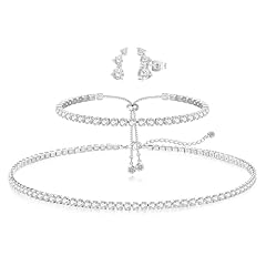 Silver-3CZ tennis set