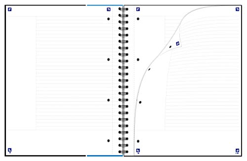 Oxford - Lotto di 2 quaderni a spirale A4 +