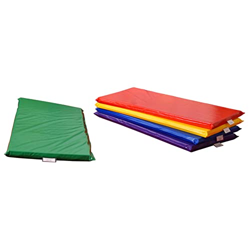 Children's Factory Nap Mats for Toddlers, Rainbow Nap Mat for Daycare & Preschool, 5-Pack