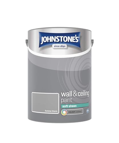 Johnstone's Wall and Ceiling Soft Sheen Emulsion Paint - Summer Storm, 5 l (Pack of 1)
