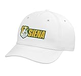 Siena College Saints St. Bernard New Horizontal Logo Adjustable Printed Baseball Hat, White