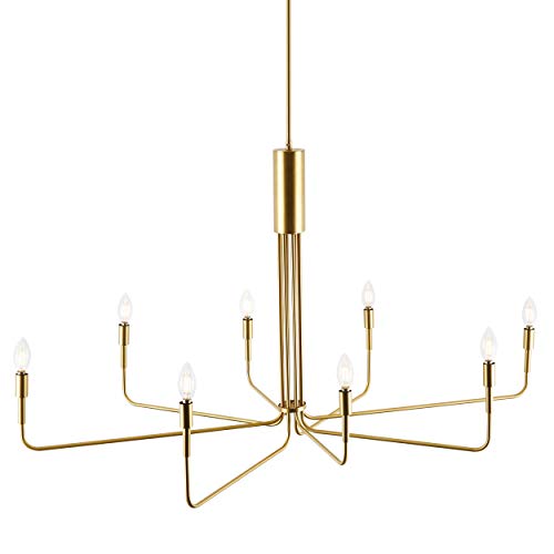 Light Society Ls-C317-Bb Bella 8-Light Chandelier, Brushed Brass #TOP6