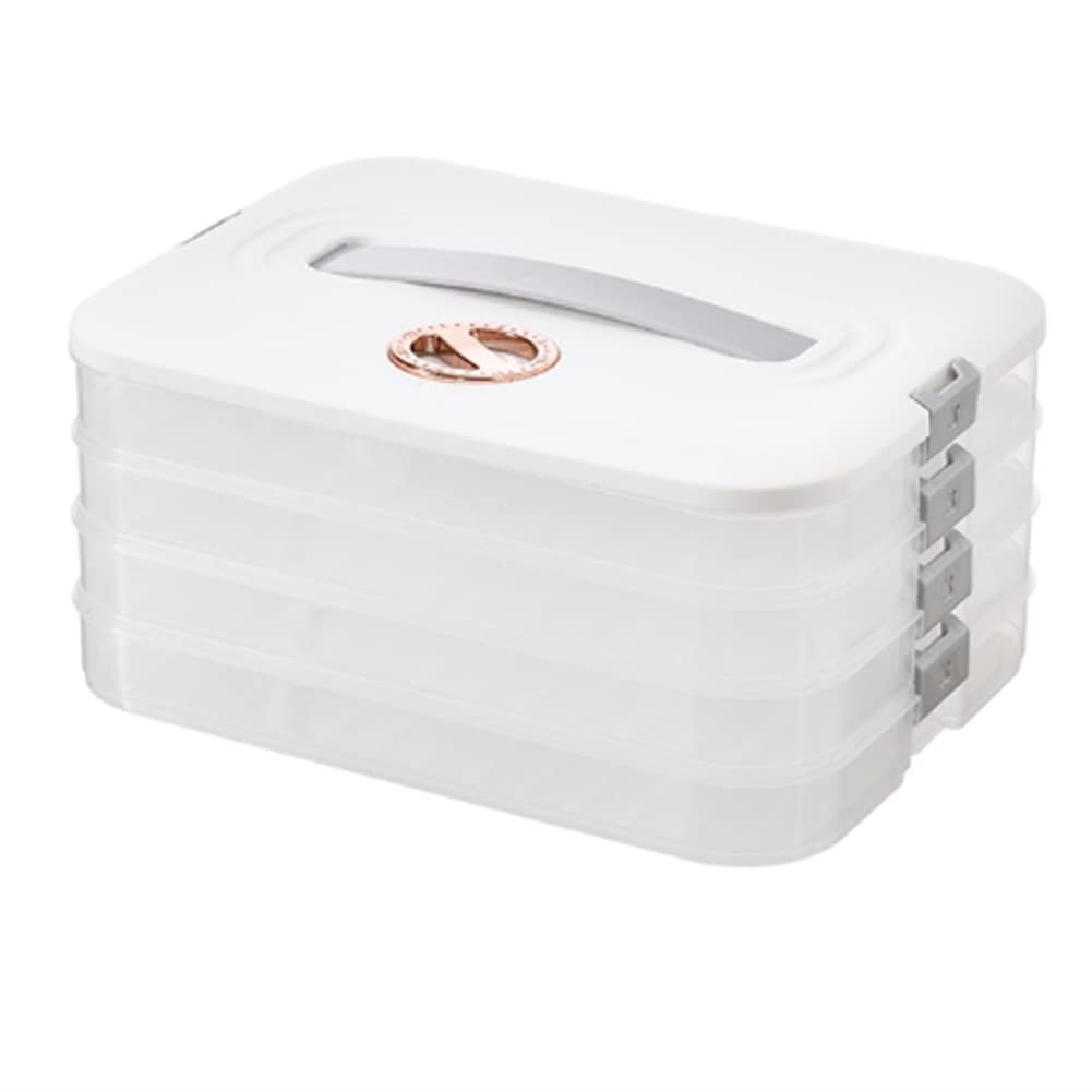 Figgritid White Knödelbox Storage Box Fridge Dumplings Freezing Multilayer Freezing Quick Freezer Dumpling Box