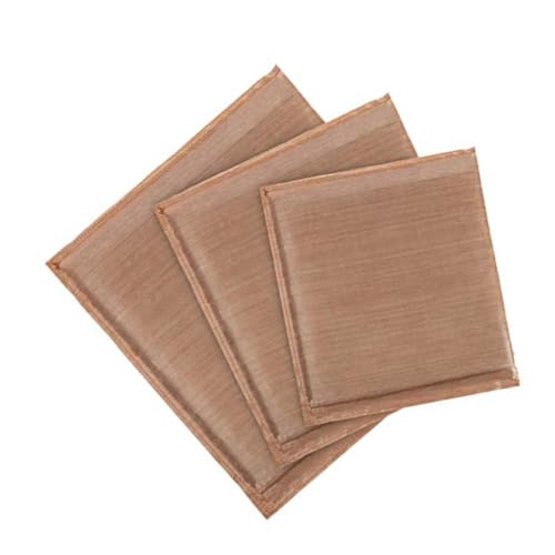 Hoement Almohadilla de Prensa de Calor Antiadherente de Teflón 3 Piezas (30x38 Cm, 25x25 Cm, 13x13 Cm) para Sublimación y Transferencia Térmica en Proyectos de Planchado