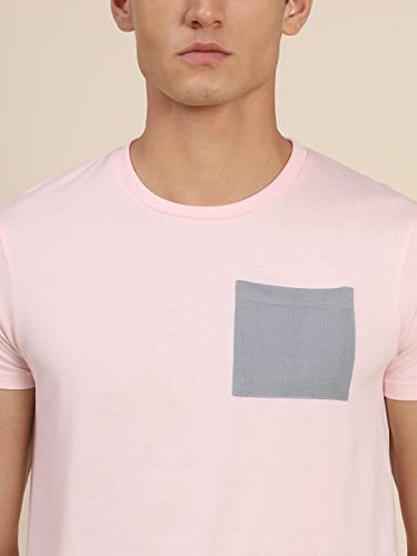Image of Dennis Lingo Men's Slim Fit Pink T-Shirt