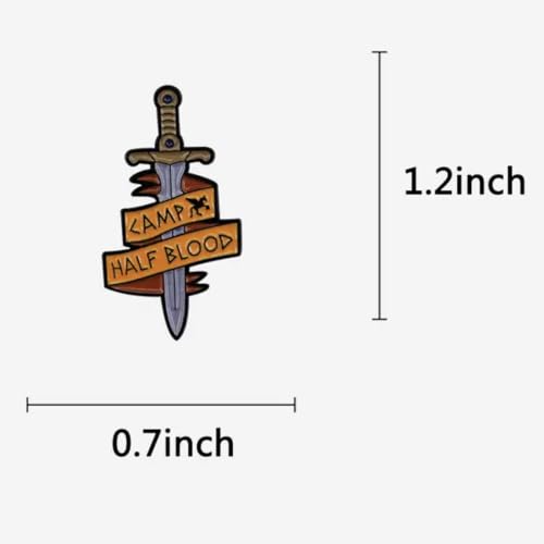Percy Jackson Riptide Sword Sea of Monsters Camp Half Blood Olympian Demigod Pin Brooch2